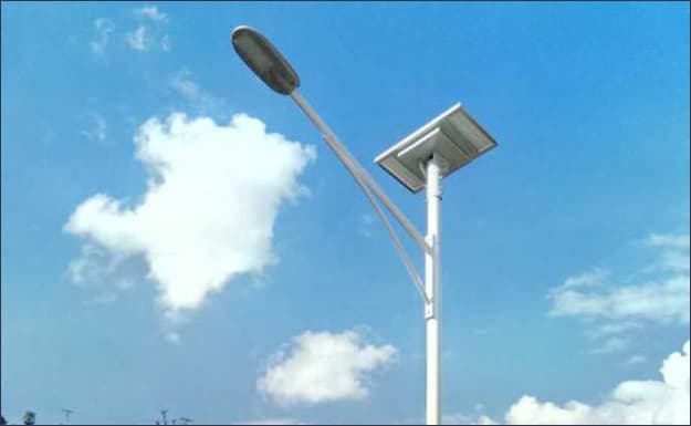 Split solar street lights